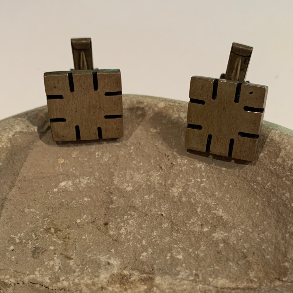Sterling architectural cuff links
